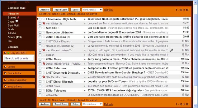 Gmail prend des couleurs ! Gmail prend des couleurs !