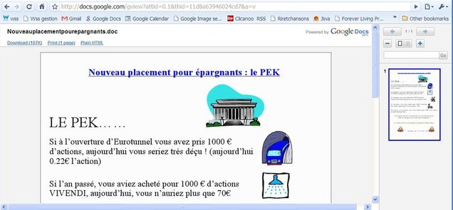 Utiliser la visionneuse Google avec les pièces jointes à Gmail