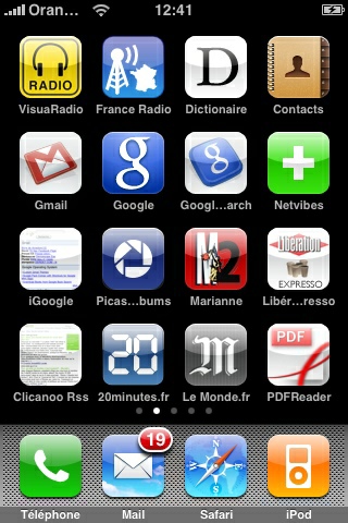 Mes applications préférées sur Iphone