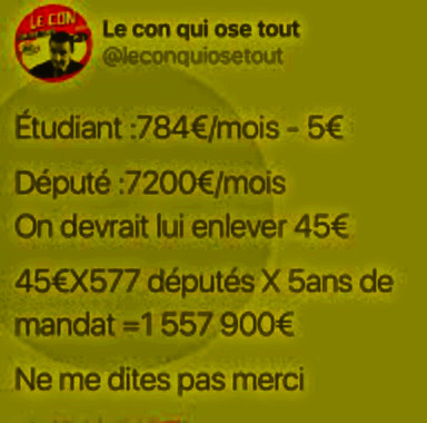 Avec les sénateurs, pas malheureux non plus, on dépasse les 2 millions sur 5 ans.