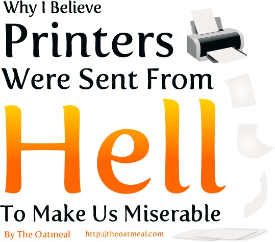 Un diaporama pour les geeks : " F. printers ! "