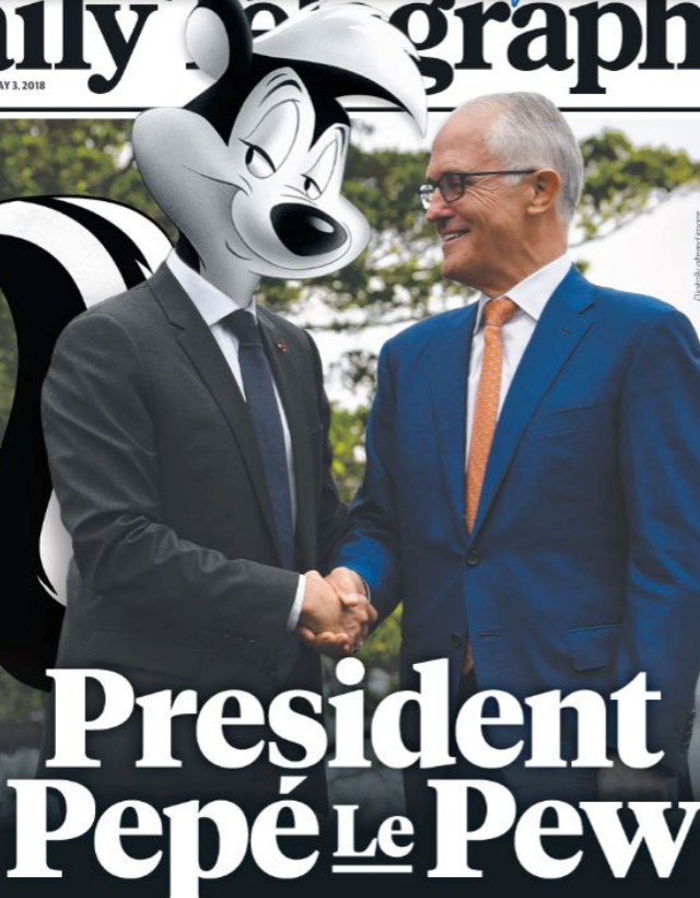 Macron a gagné un surnom en Australie Macron a gagné un surnom en Australie