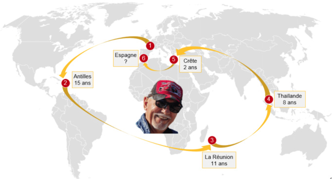 Ma vie sur quatre continents, par l'excellent site GlobeSenior.fr Ma vie sur quatre continents, par l'excellent site GlobeSenior.fr