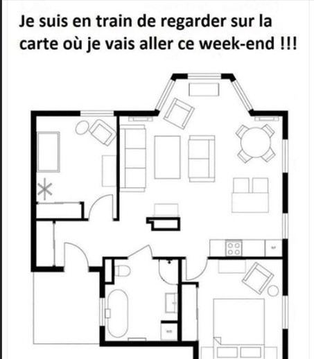 Pour ceux qui vivent en couple, Madame se fera un plaisir de remplacer avantageusement votre GPS. En mode "intra muros" en plus. Vous allez découvrir la cuisine, la buanderie, la salle de bains...Un vrai voyage en terre inconnue 😏 Pour ceux qui vivent en couple, Madame se fera un plaisir de remplacer avantageusement votre GPS. En mode "intra muros" en plus. Vous allez découvrir la cuisine, la buanderie, la salle de bains...Un vrai voyage en terre inconnue 😏