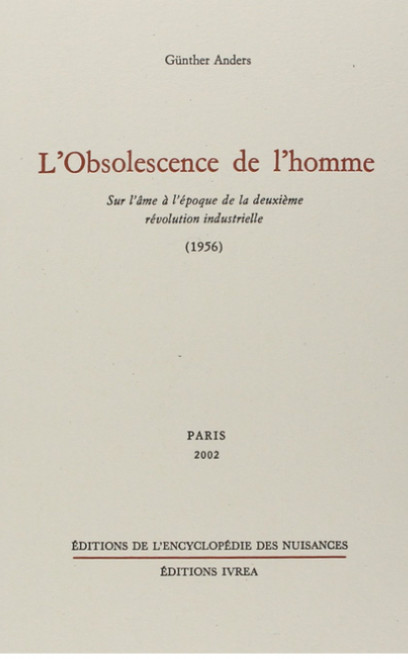 Un texte qui date de 1956, et pourtant très actuel !