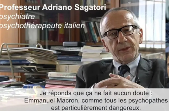 Depuis, l'avis de ce psychiatre est partagé par beaucoup d'autres. Tapez "Macron psychopathe" dans la recherche Google