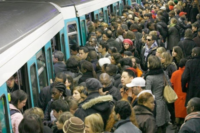 Le métro à Paris...un jour de grève