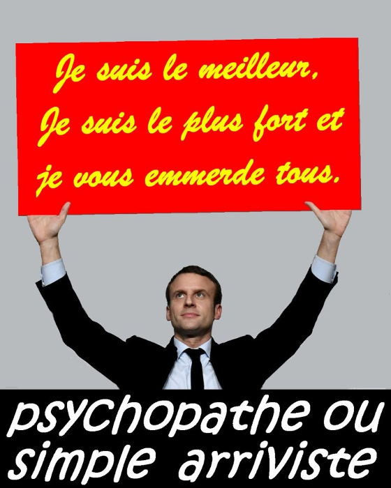 Pour moi, c'est psychopathe !