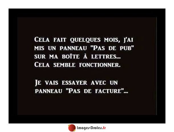 Ah les factures ! Ah les factures !