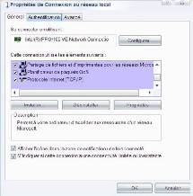 Cliquez sur Protocole Internet (TCP/IP) puis sur Propriétés Cliquez sur Protocole Internet (TCP/IP) puis sur Propriétés
