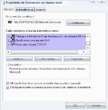 Cliquez sur Protocole Internet (TCP/IP) puis sur Propriétés
