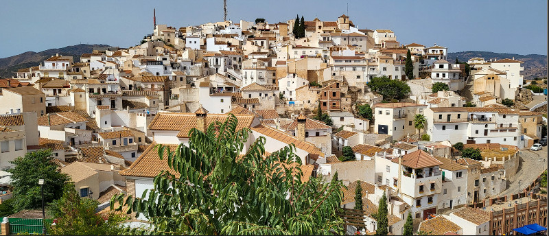 Comares, vu d'en haut : 700 m d'altitude