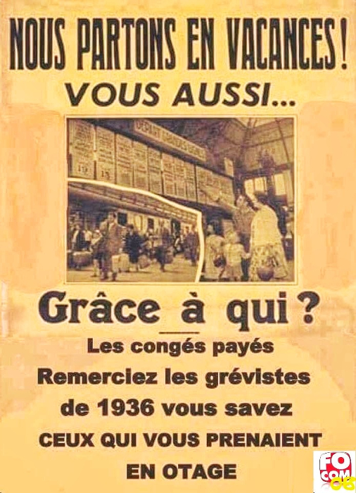 Un affiche syndicale