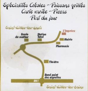 Un restaurant qui saura vous surprendre : l'Imprévu, à Saint Gilles les Hauts (Ile de la Réunion) Un restaurant qui saura vous surprendre : l'Imprévu, à Saint Gilles les Hauts (Ile de la Réunion)