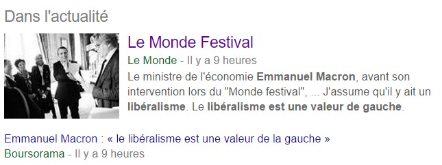 Emanuel Macron : « Le libéralisme est une valeur de la gauche »