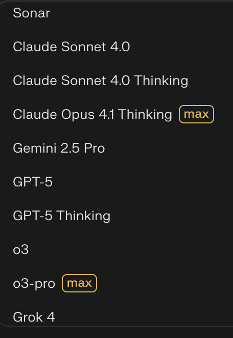 Les I.A accessibles sur Perplexity avec l'abonnement à 20 euros Les I.A accessibles sur Perplexity avec l'abonnement à 20 euros