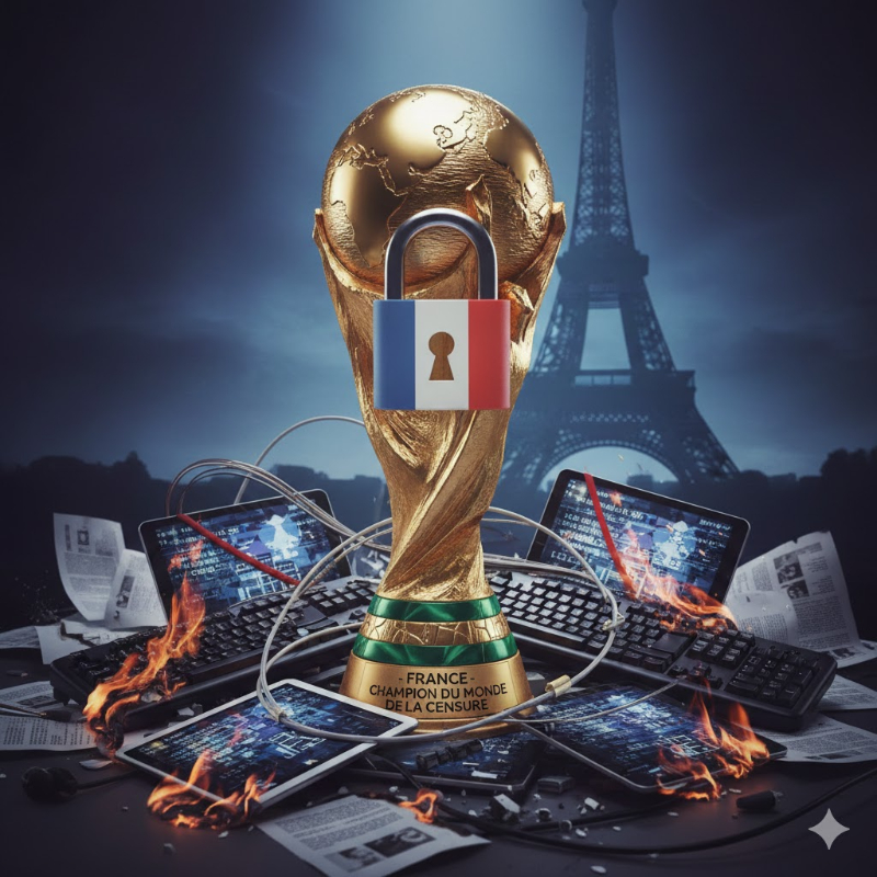 Censure 2.0 : La France, championne du monde, et ce n'est pas du foot.