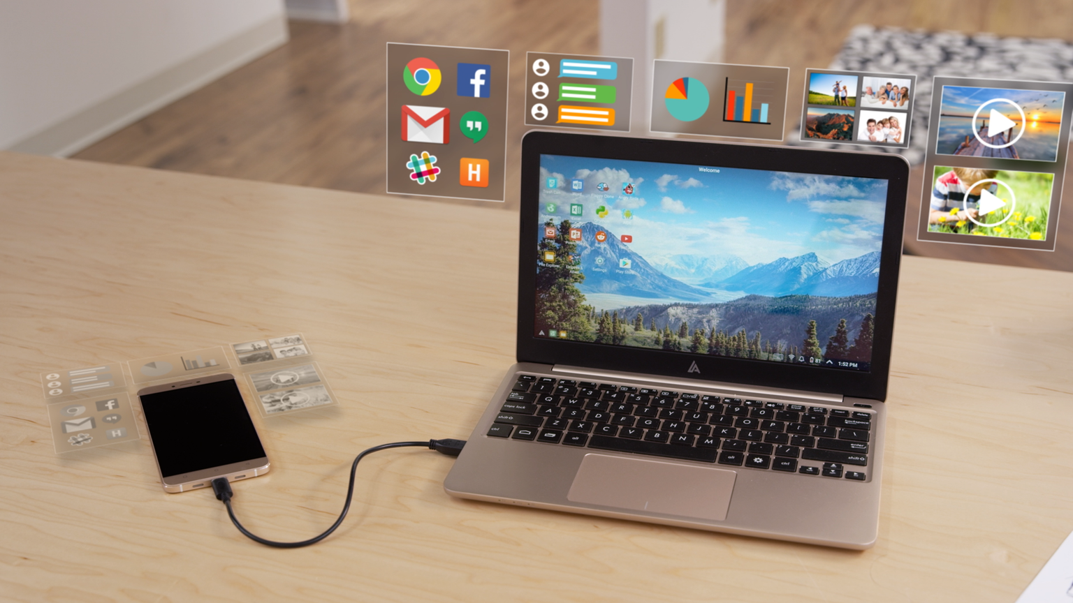 Transformez votre smartphone Android en ordinateur portable avec The Superbook.