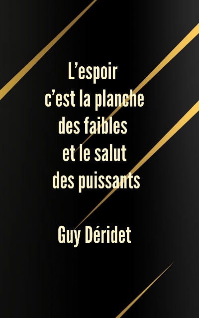 La pensée de la semaine