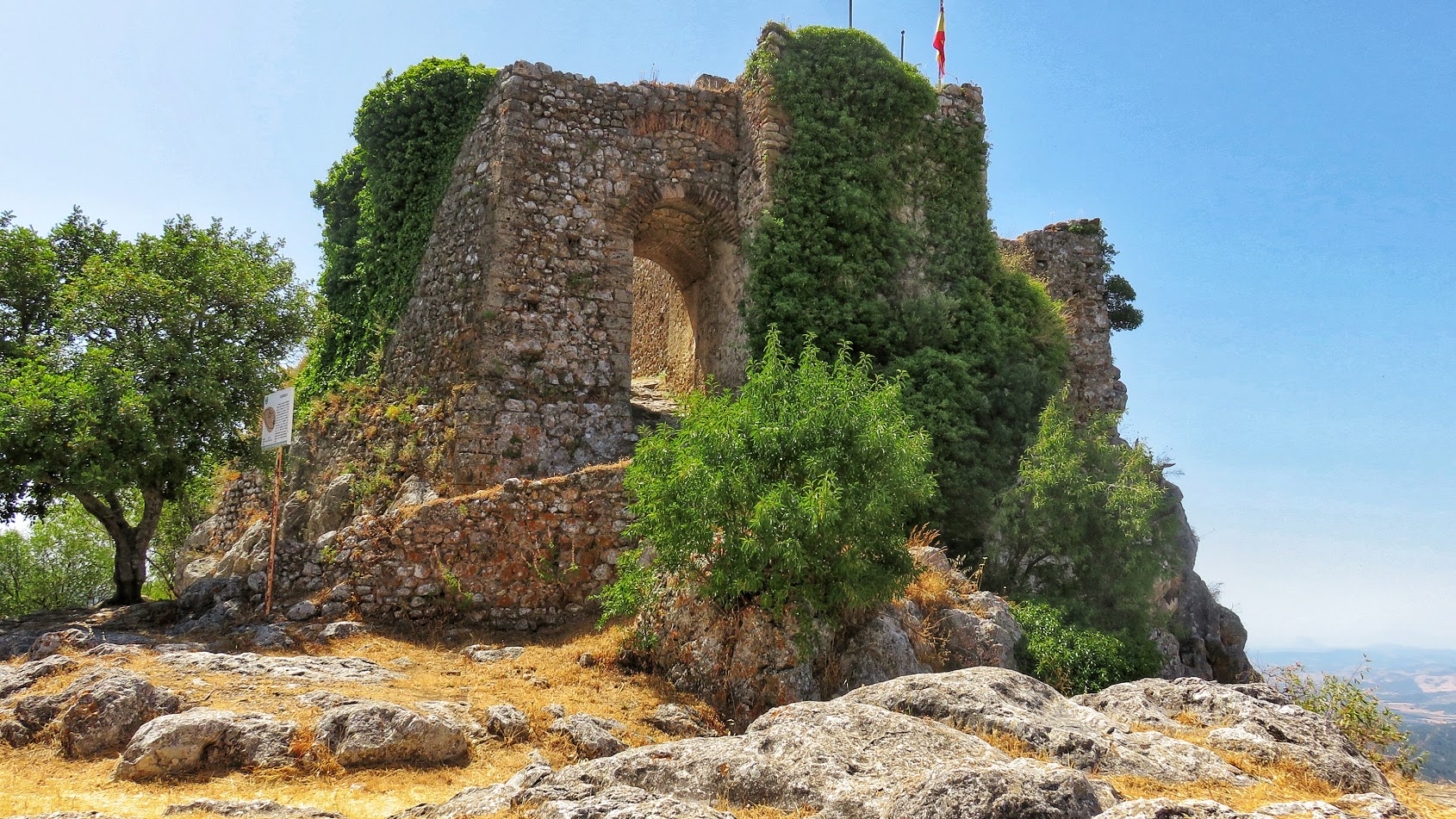 C'est tout ce qui reste du château mais la vue est magnifique