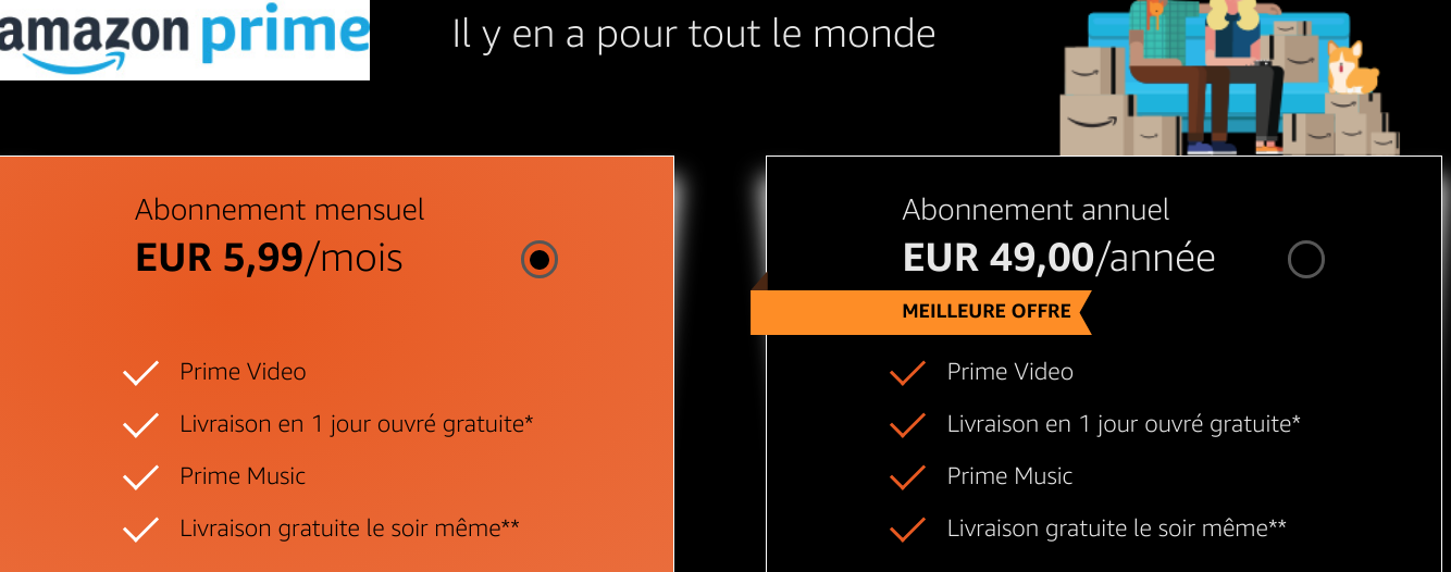 Prime chez Amazon France