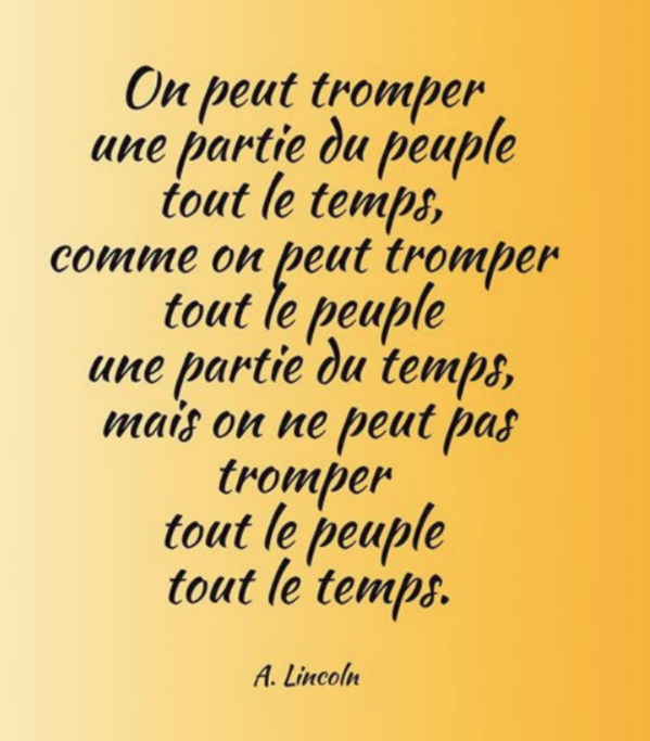 La pensée de la semaine
