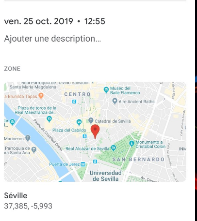  Nouveau menu Info dans l'application Google Photos