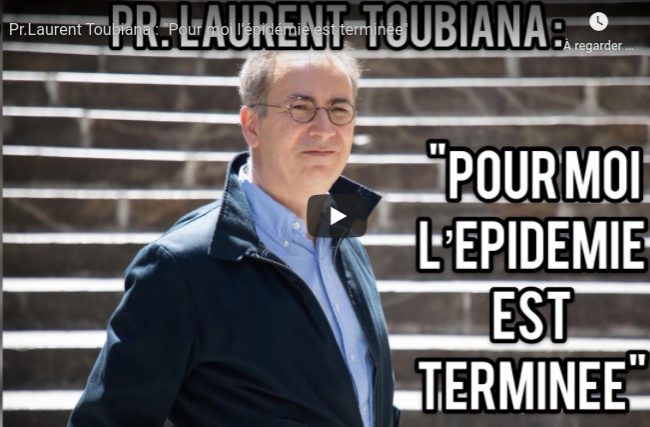 Pour le Professeur Toubiana, l'épidémie est terminée ! Pour le Professeur Toubiana, l'épidémie est terminée !
