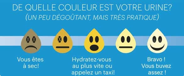 Exemple de contre-vérité très répandue : non, les urines ne doivent surtout pas être blanches !