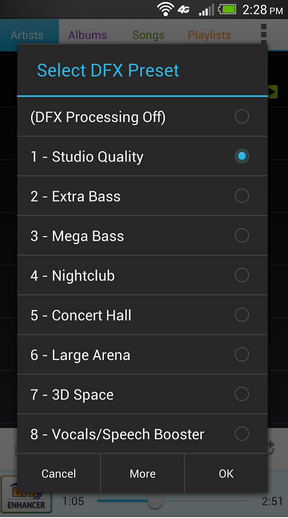 DFX Music Player : vous ne reconnaîtrez plus le son de votre smartphone ou tablette Android !