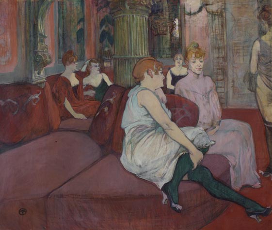 Toulouse-Lautrec-Au salon de la rue des Moulins, 1894 Toulouse-Lautrec-Au salon de la rue des Moulins, 1894