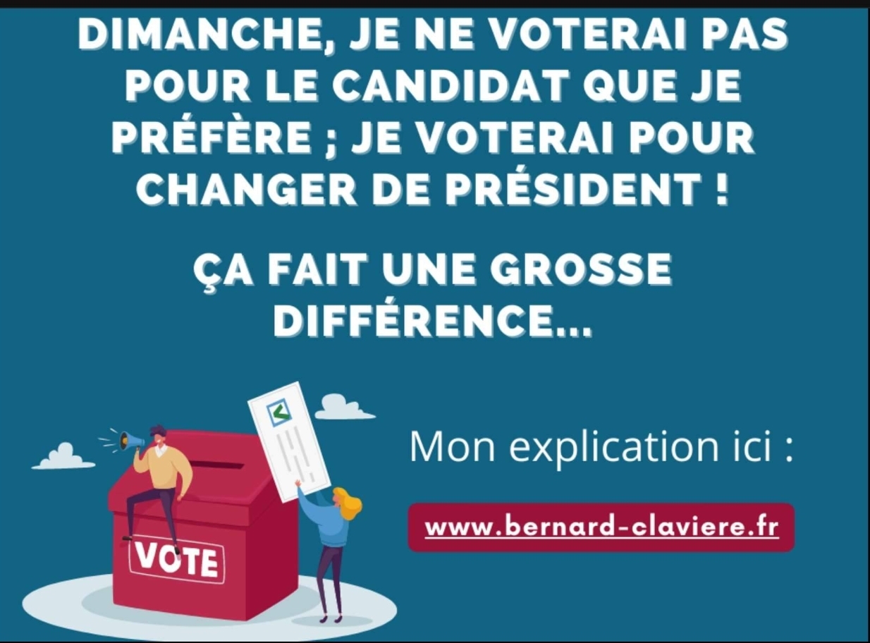 Dimanche, il faut voter pour changer de président ...