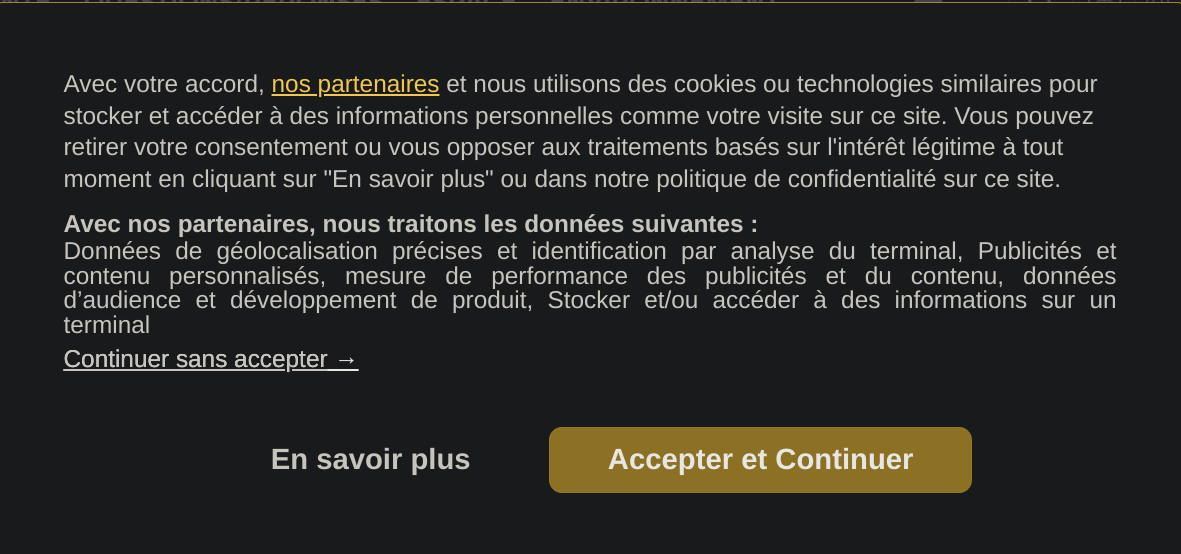 La mention "Ne pas accepter" existe mais elle est beaucoup moins "visible" que la mention contraire