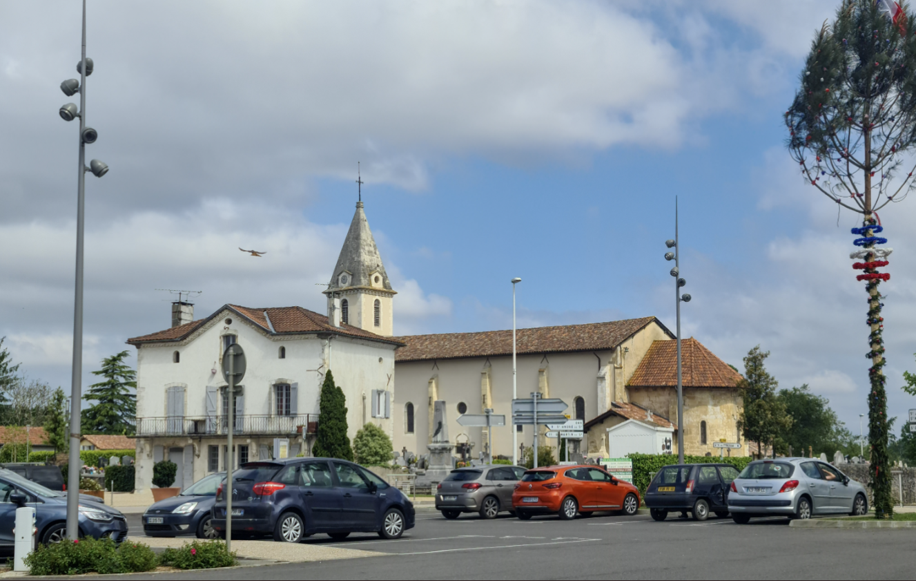 Le  petit village de Saubrigues, Landes