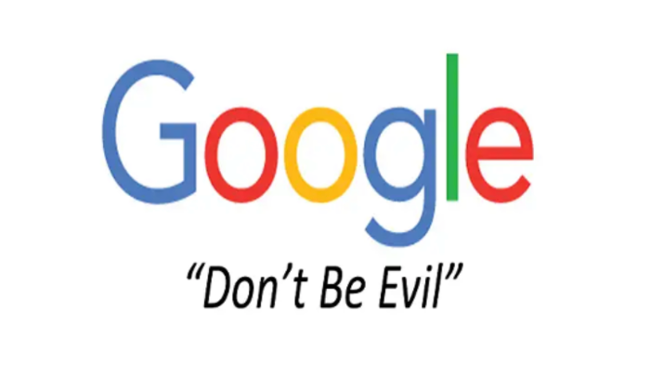 L'ancien slogan de Google, bien oublié depuis...
