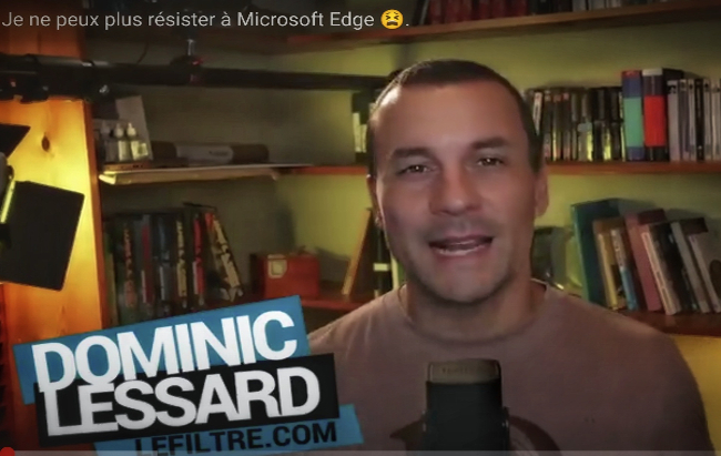 Je ne peux plus résister à Microsoft Edge