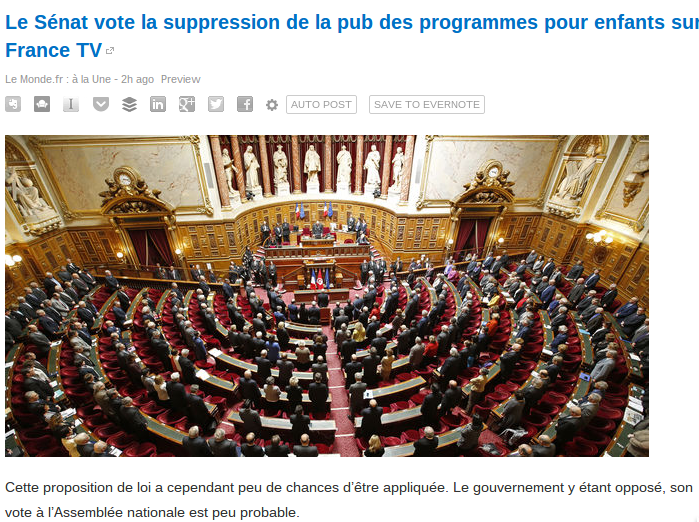 Pour une fois que le Sénat faisait son boulot !