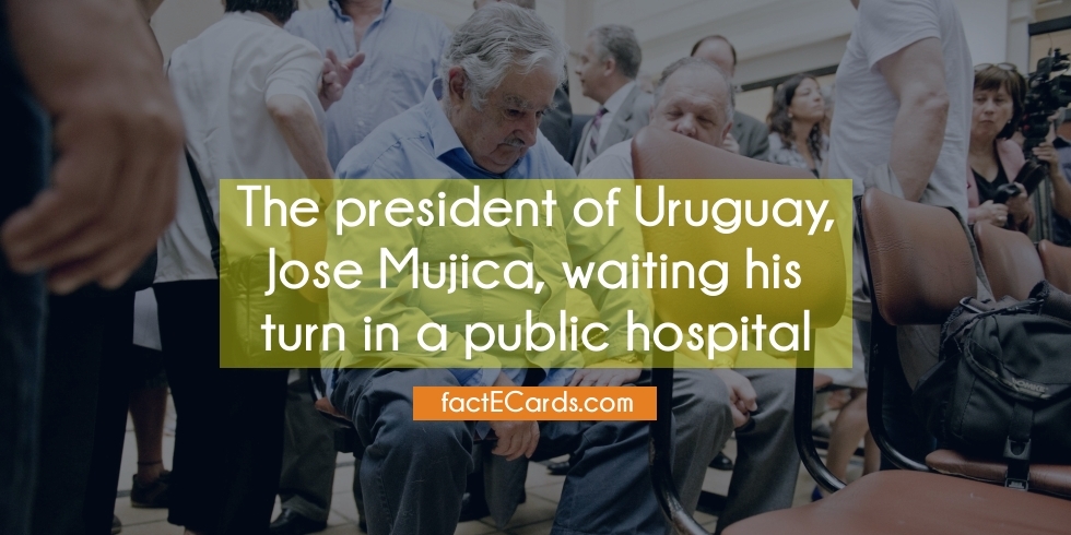 Le président de l'Uruguay, José Mujica, attend son tour dans un hôpital public (!)