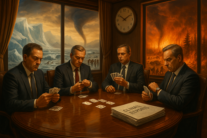Gpt Image : la maison brûle et les politiques jouent au poker menteur.