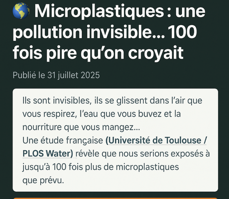 Microplastiques : une pollution invisible ... 100 fois pire qu'on le croyait