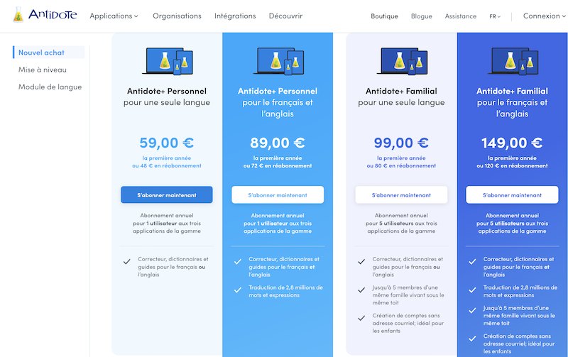 Antidote : le compagnon indispensable pour écrire sans fautes Antidote : le compagnon indispensable pour écrire sans fautes