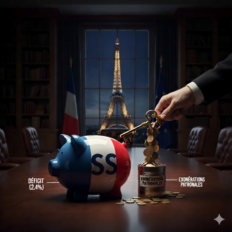 Le "Trou de la Sécu" …. vraiment ? Image : Gemini 2.5 pro