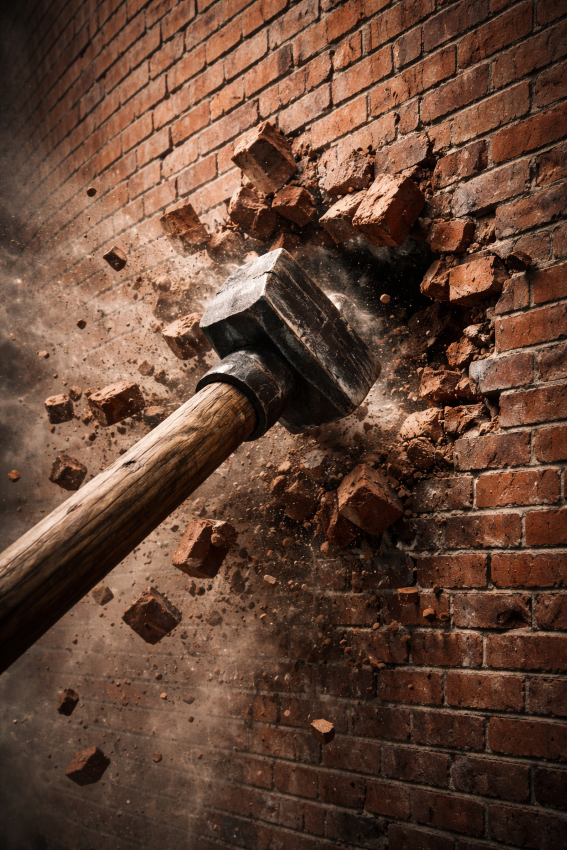 Le marteau est gros, mais le mur est grand. Image Gpt 5.2 Le marteau est gros, mais le mur est grand. Image Gpt 5.2