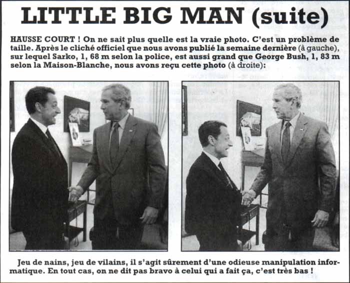 Sarkozy ; incident de l'histoire.