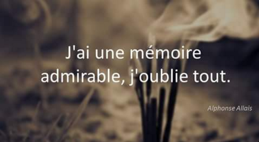 L'oubli, un don paradoxal L'oubli, un don paradoxal