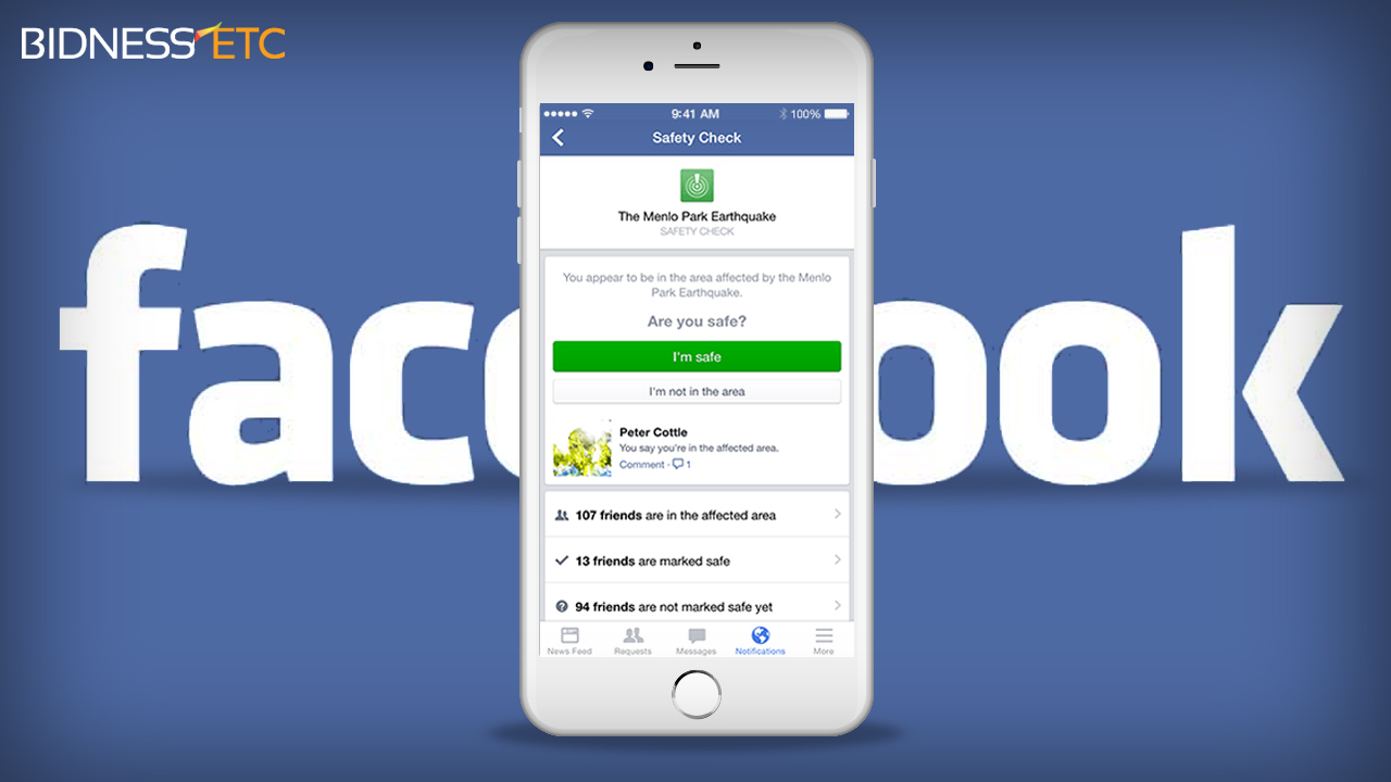 Safety check : une fonction de Facebook pour rassurer ses proches