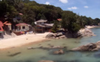 Koh Phangan, Thaïlande, vue depuis un paramoteur