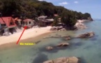 Koh Phangan, vue d'un paramoteur