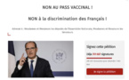 Pétition contre le pass vaccinal