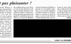Un peu de décence !